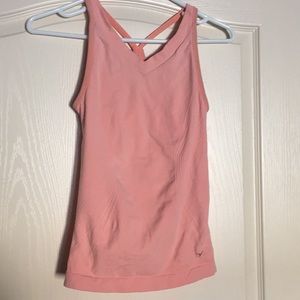 Salmon color workout tank top